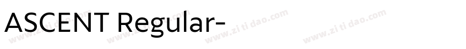 ASCENT Regular字体转换